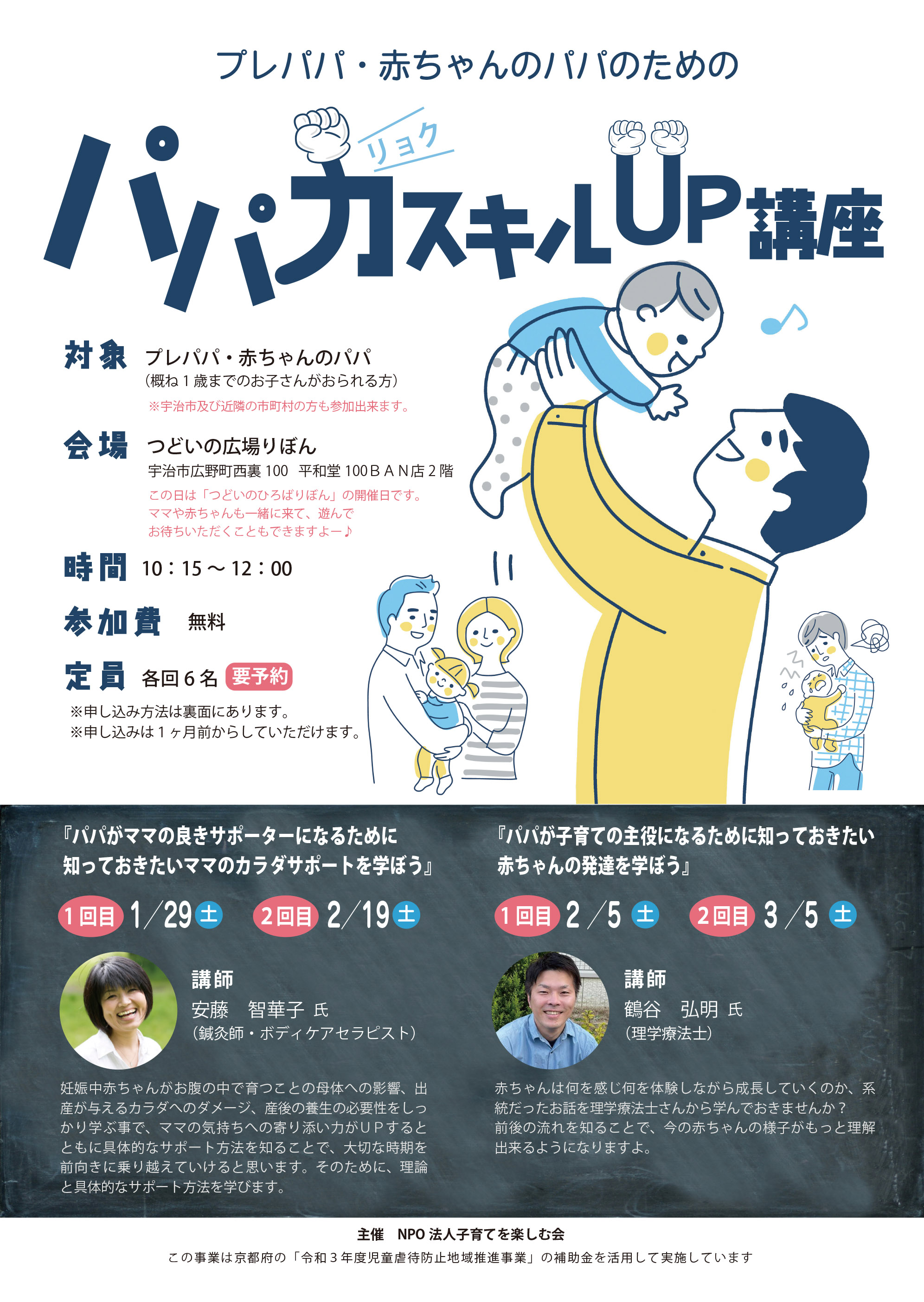 パパ力スキルup講座 21年度 申し込みフォーム Npo法人子育てを楽しむ会のサイトです